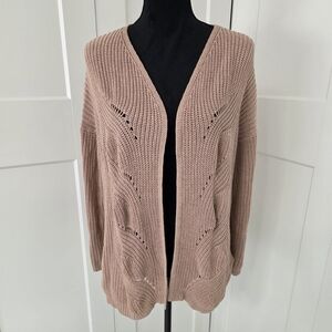 Pink Republic Women's Open-Front Cardigan - Brown